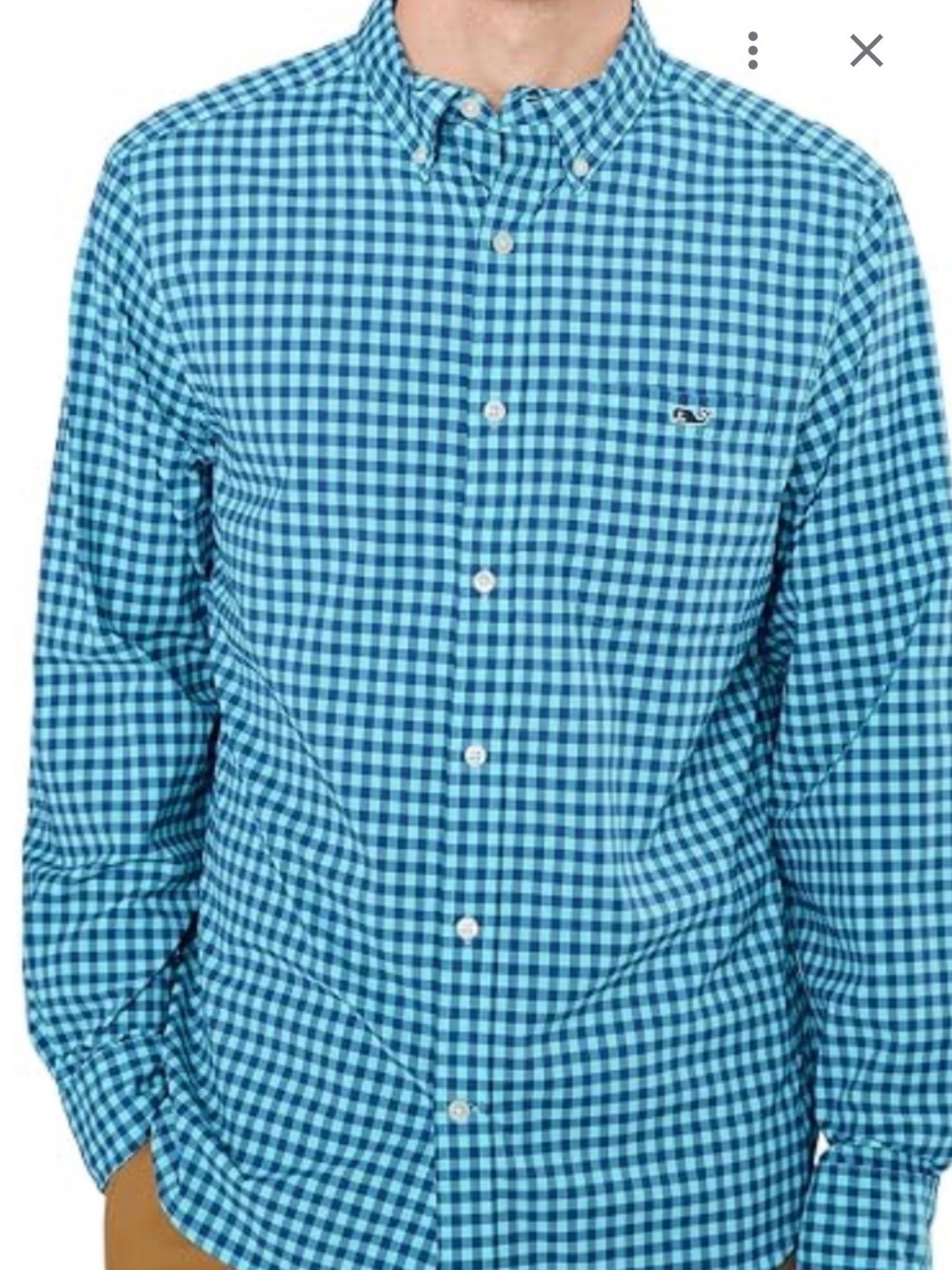 Vineyard Vines performance kids long sleeve Button-Down Shirt size M (12-14)